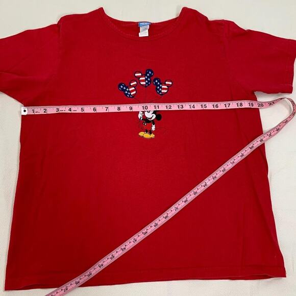 Y2K Disney's Mickey Mouse Red T-Shirt Top - Picture 6 of 12